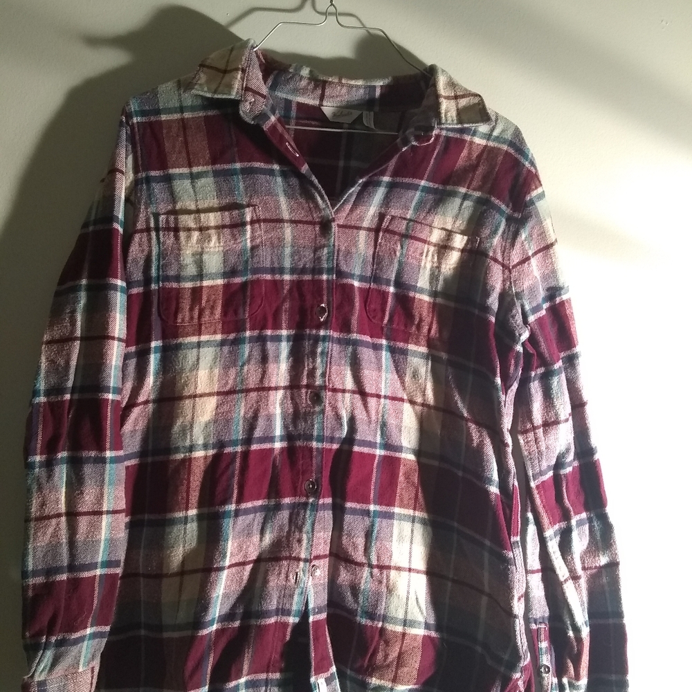 Plaid button down
